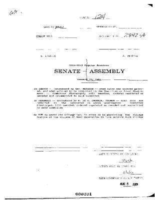 NYS Bill and Veto Jackets: 2001, Chapter 124