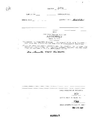 NYS Bill and Veto Jackets: 2001, Chapter 206