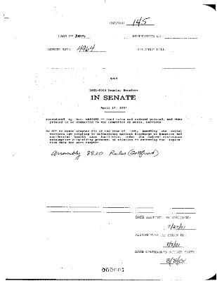 NYS Bill and Veto Jackets: 2001, Chapter 145