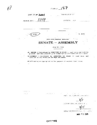 NYS Bill and Veto Jackets: 2001, Chapter 187
