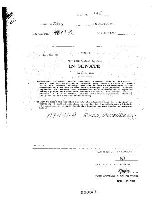 NYS Bill and Veto Jackets: 2001, Chapter 195