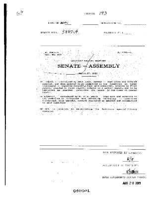 NYS Bill and Veto Jackets: 2001, Chapter 193