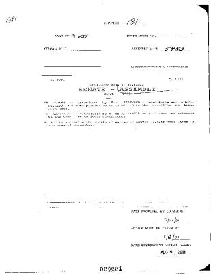 NYS Bill and Veto Jackets: 2001, Chapter 131