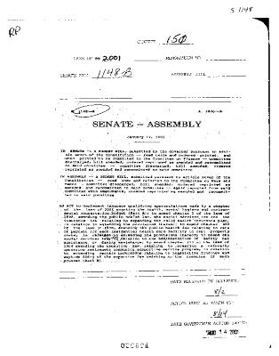 NYS Bill and Veto Jackets: 2001, Chapter 150