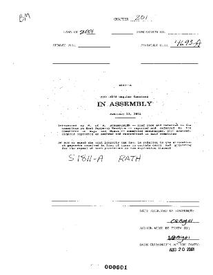 NYS Bill and Veto Jackets: 2001, Chapter 201