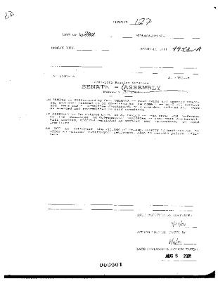 NYS Bill and Veto Jackets: 2001, Chapter 127