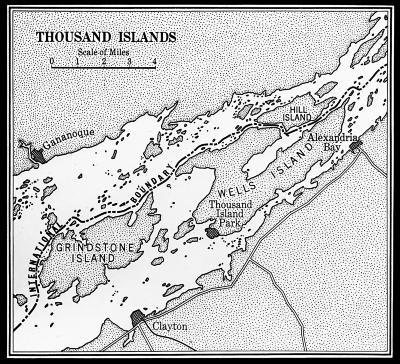 Map of Thousand Islands.