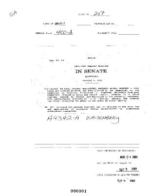 NYS Bill and Veto Jackets: 2001, Chapter 247