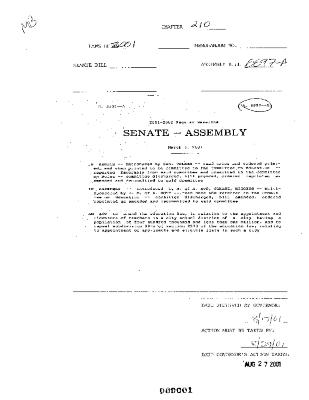 NYS Bill and Veto Jackets: 2001, Chapter 210