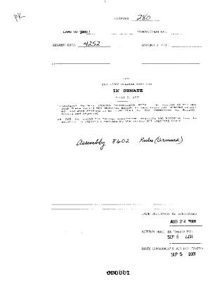 NYS Bill and Veto Jackets: 2001, Chapter 280