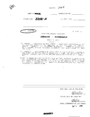 NYS Bill and Veto Jackets: 2001, Chapter 269