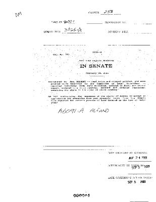 NYS Bill and Veto Jackets: 2001, Chapter 258