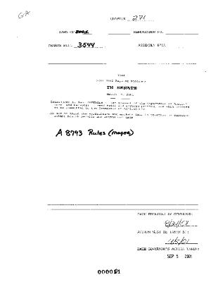 NYS Bill and Veto Jackets: 2001, Chapter 271