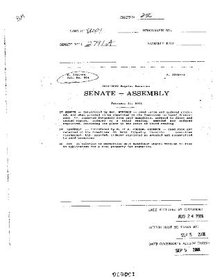 NYS Bill and Veto Jackets: 2001, Chapter 256