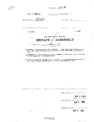 NYS Bill and Veto Jackets: 2001, Chapter 263