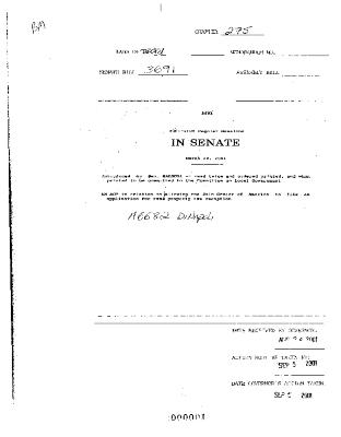 NYS Bill and Veto Jackets: 2001, Chapter 275