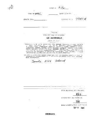NYS Bill and Veto Jackets: 2001, Chapter 236