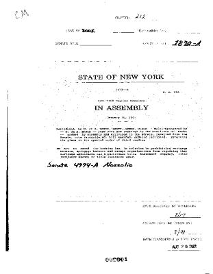 NYS Bill and Veto Jackets: 2001, Chapter 212