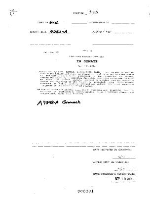 NYS Bill and Veto Jackets: 2001, Chapter 323