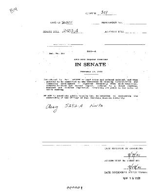 NYS Bill and Veto Jackets: 2001, Chapter 311