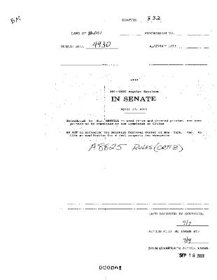 NYS Bill and Veto Jackets: 2001, Chapter 332
