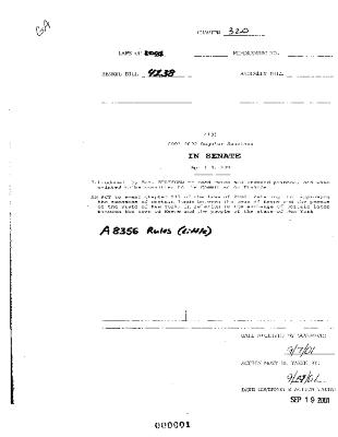 NYS Bill and Veto Jackets: 2001, Chapter 320