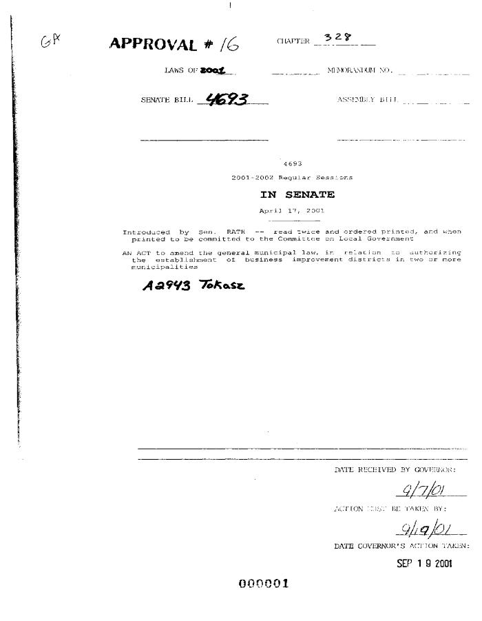 NYS Bill and Veto Jackets: 2001, Chapter 328