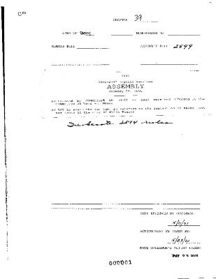 NYS Bill and Veto Jackets: 2001, Chapter 39