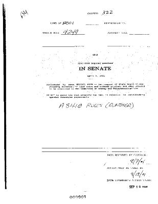 NYS Bill and Veto Jackets: 2001, Chapter 322