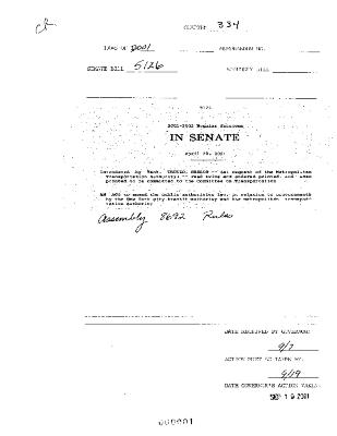 NYS Bill and Veto Jackets: 2001, Chapter 334