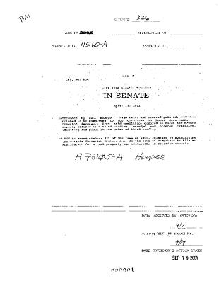 NYS Bill and Veto Jackets: 2001, Chapter 326