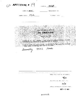 NYS Bill and Veto Jackets: 2001, Chapter 360