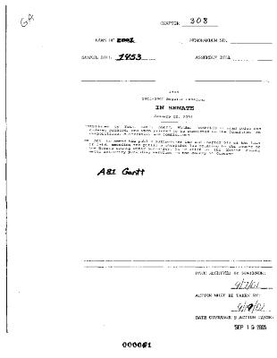 NYS Bill and Veto Jackets: 2001, Chapter 308