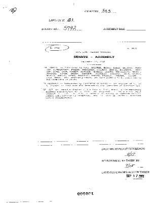 NYS Bill and Veto Jackets: 2001, Chapter 303
