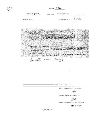 NYS Bill and Veto Jackets: 2001, Chapter 356