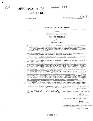 NYS Bill and Veto Jackets: 2001, Chapter 348