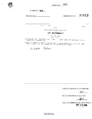 NYS Bill and Veto Jackets: 2001, Chapter 380