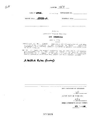 NYS Bill and Veto Jackets: 2001, Chapter 458