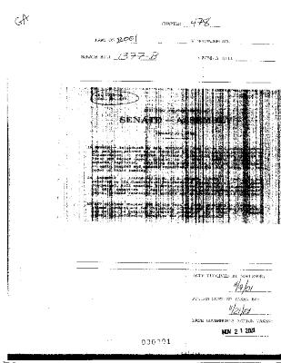 NYS Bill and Veto Jackets: 2001, Chapter 478