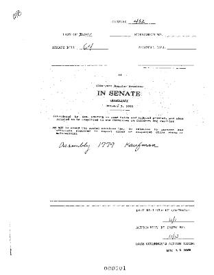 NYS Bill and Veto Jackets: 2001, Chapter 432
