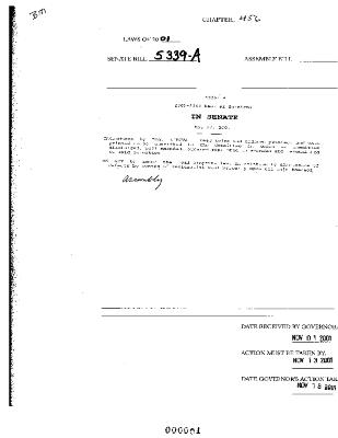 NYS Bill and Veto Jackets: 2001, Chapter 456