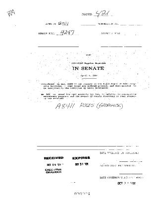 NYS Bill and Veto Jackets: 2001, Chapter 421