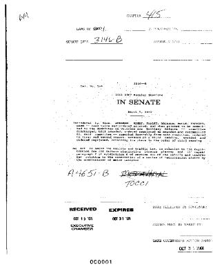 NYS Bill and Veto Jackets: 2001, Chapter 415