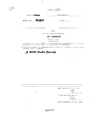 NYS Bill and Veto Jackets: 2001, Chapter 447
