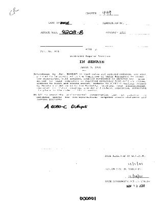 NYS Bill and Veto Jackets: 2001, Chapter 449