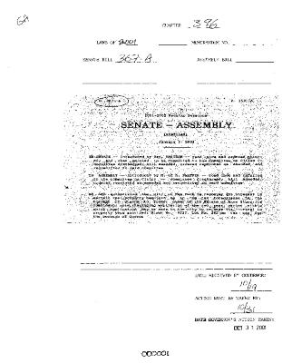 NYS Bill and Veto Jackets: 2001, Chapter 396