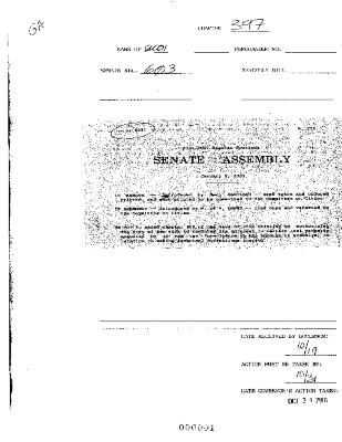 NYS Bill and Veto Jackets: 2001, Chapter 397
