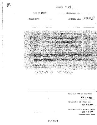 NYS Bill and Veto Jackets: 2001, Chapter 468