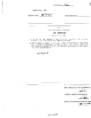 NYS Bill and Veto Jackets: 2001, Chapter 466