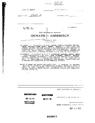 NYS Bill and Veto Jackets: 2001, Chapter 408